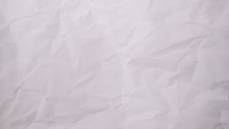 Stop Motion: background of white crumpled paper for background of documentary video