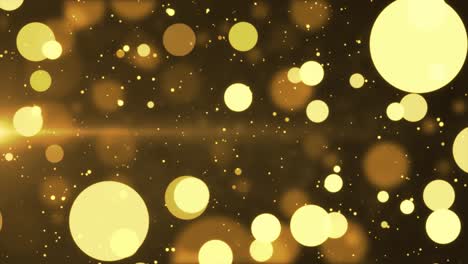 4k abstract oro bokeh brillo partículas de polvo bucle de fondo.