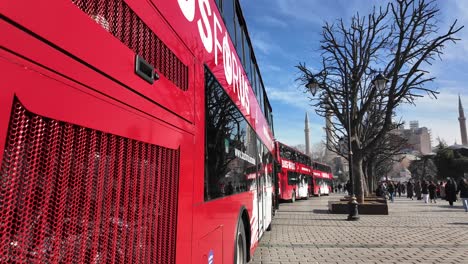 red double decker bus tours in istanbul