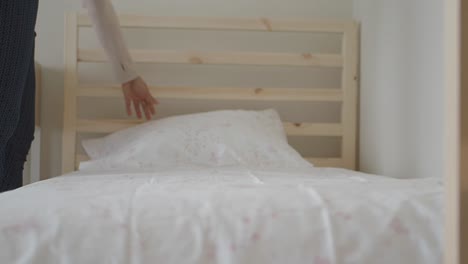haciendo una cama
