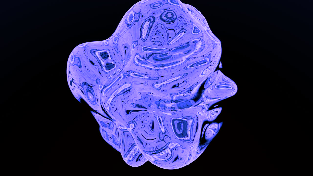 Abstract Purple Liquid Shape