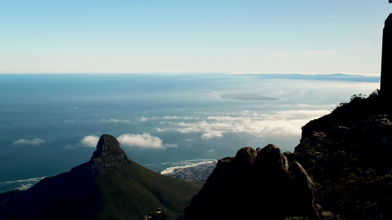 Vista desde Table Mountain sobre Lion's Head en Ciudad del Cabo, Sudáfrica