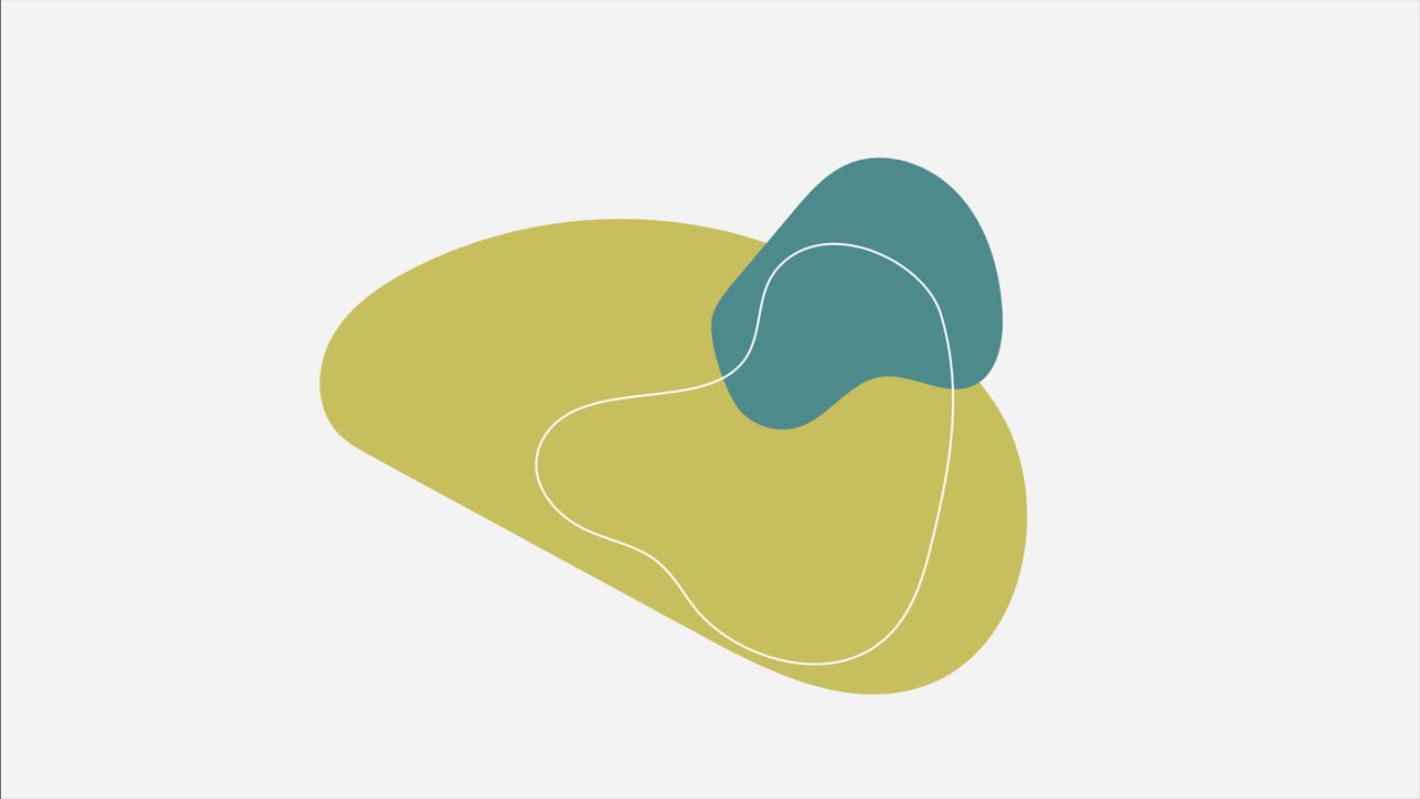 추상 예술 모션 파란색과 녹색 미니멀 아트 액체 배경