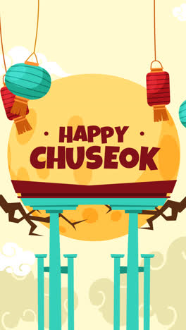 An animation of Hand drawn chuseok concept