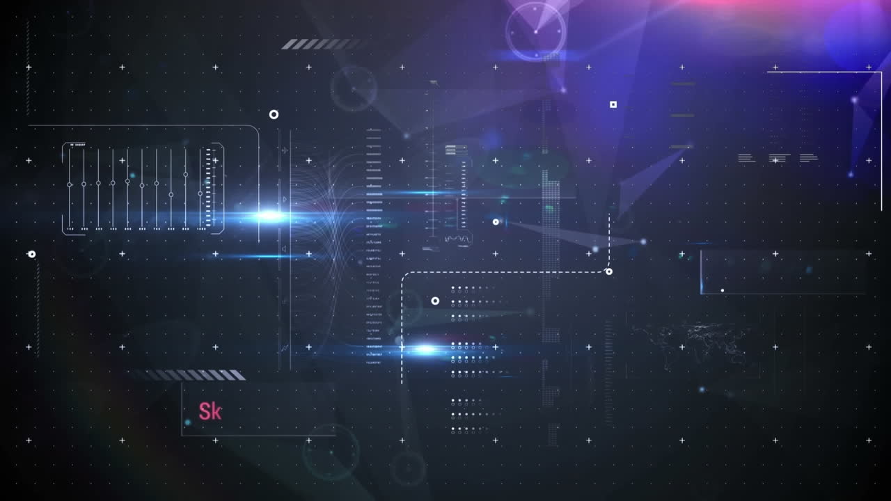 Animation of statistics and data processing