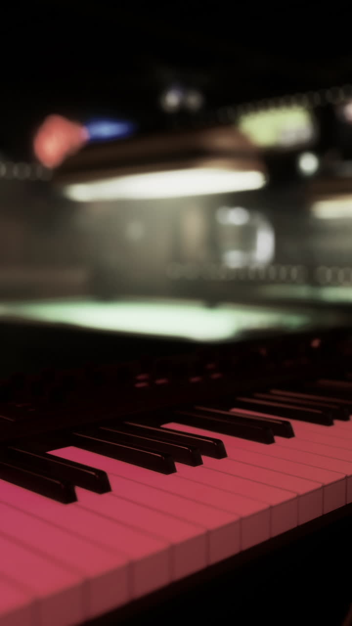 Jazz club atmosphere featuring piano in a vibrant nightlife setting