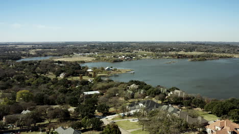 Vista-De-Drones-De-Granbury,-Texas-En-El-Condado-De-Hood