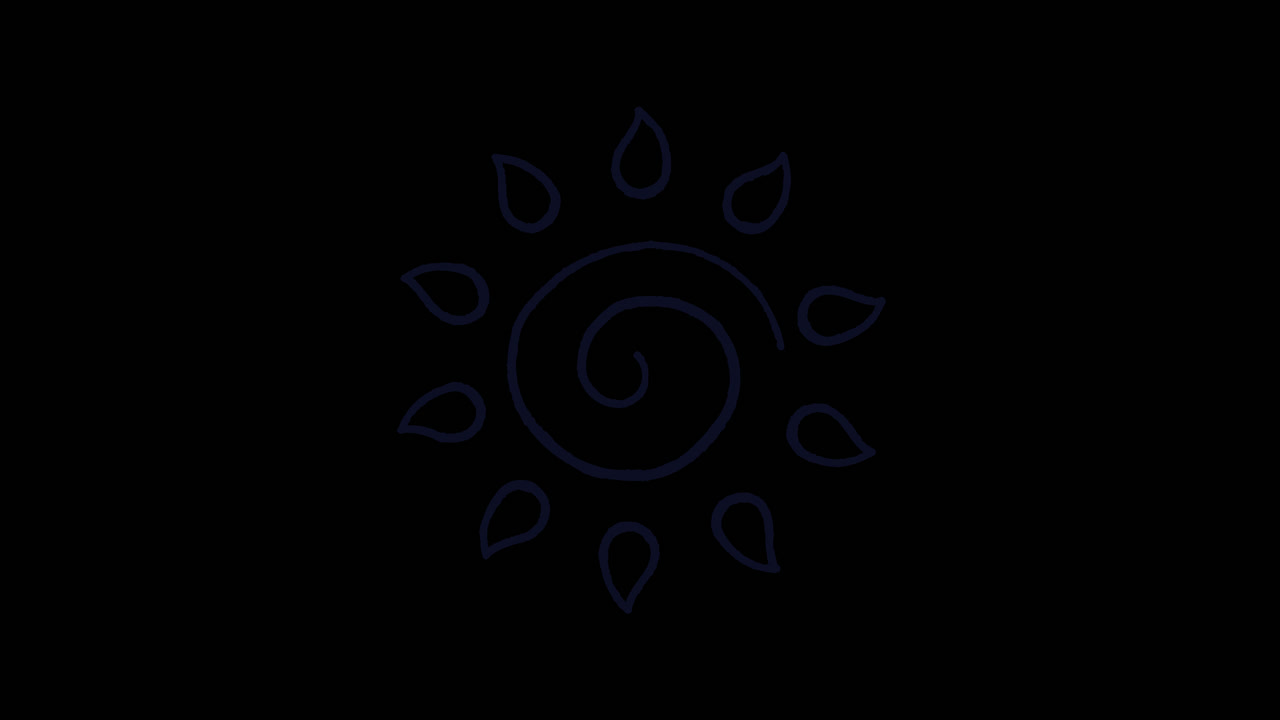 diseño simple del sol