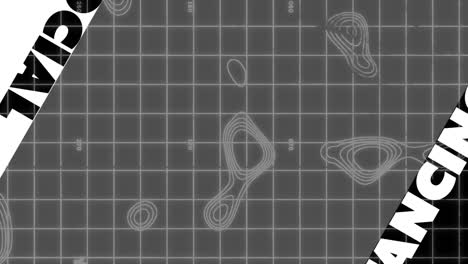texto de distanciamiento social contra un fondo blanco y negro