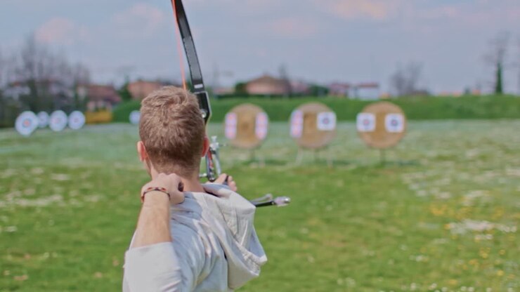 Determined archer hits goal Determined archer hits goal