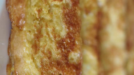 close-up of crispy french toast