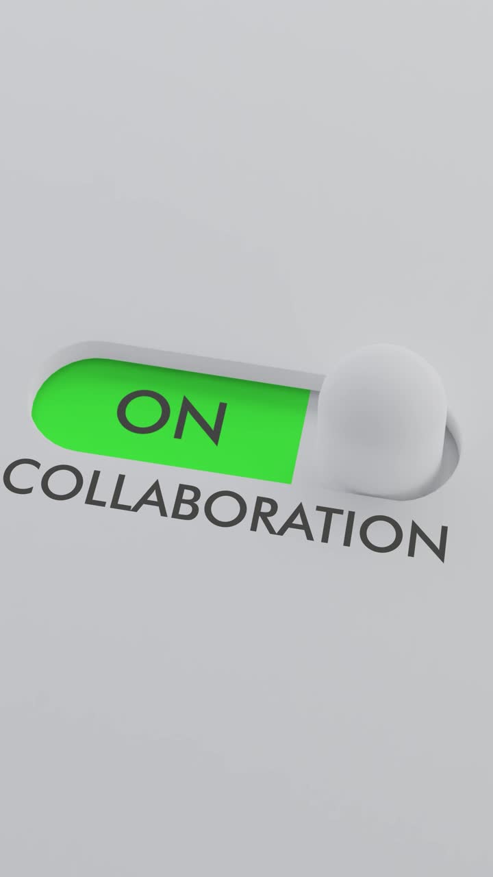 encendiendo el interruptor de colaboración vídeo vertical