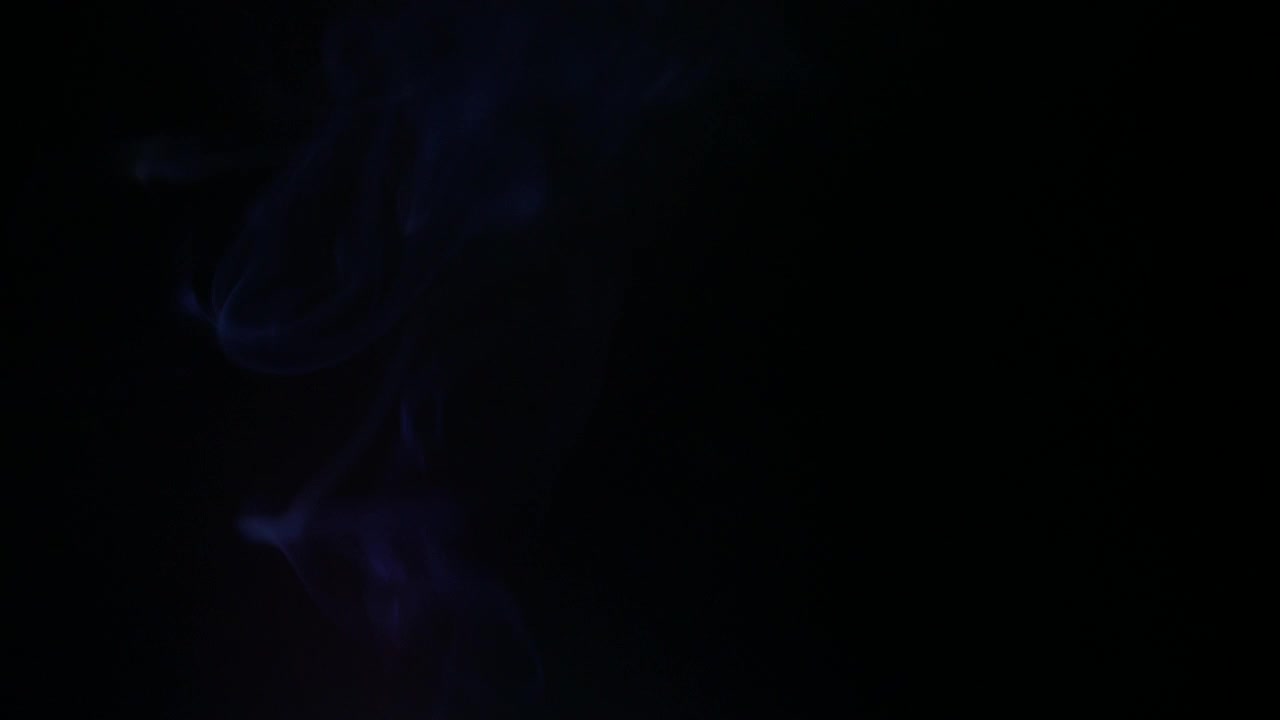 Colors smoke in dark background