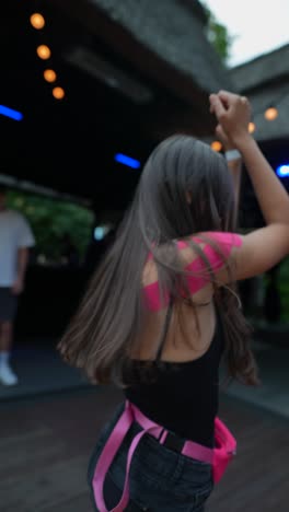 woman dancing at a nightclub