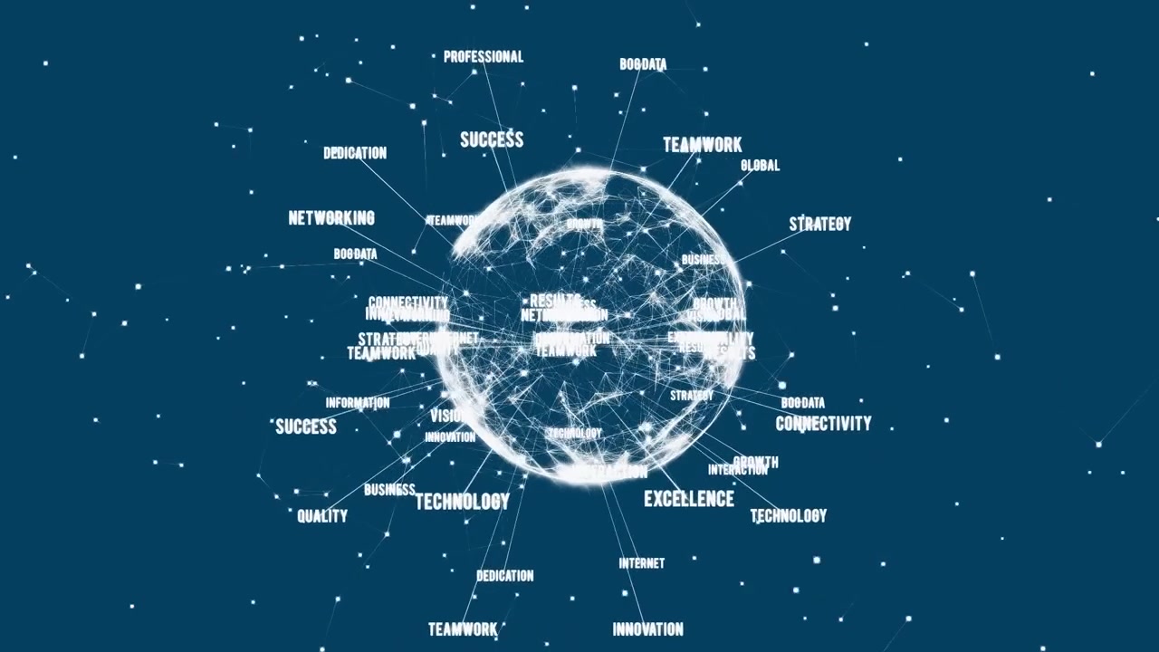 Animation of globe over world map