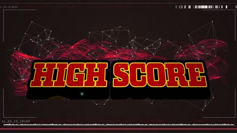 Animation-Von-Highscore-Text-über-Ein-Netzwerk-Von-Verbindungen