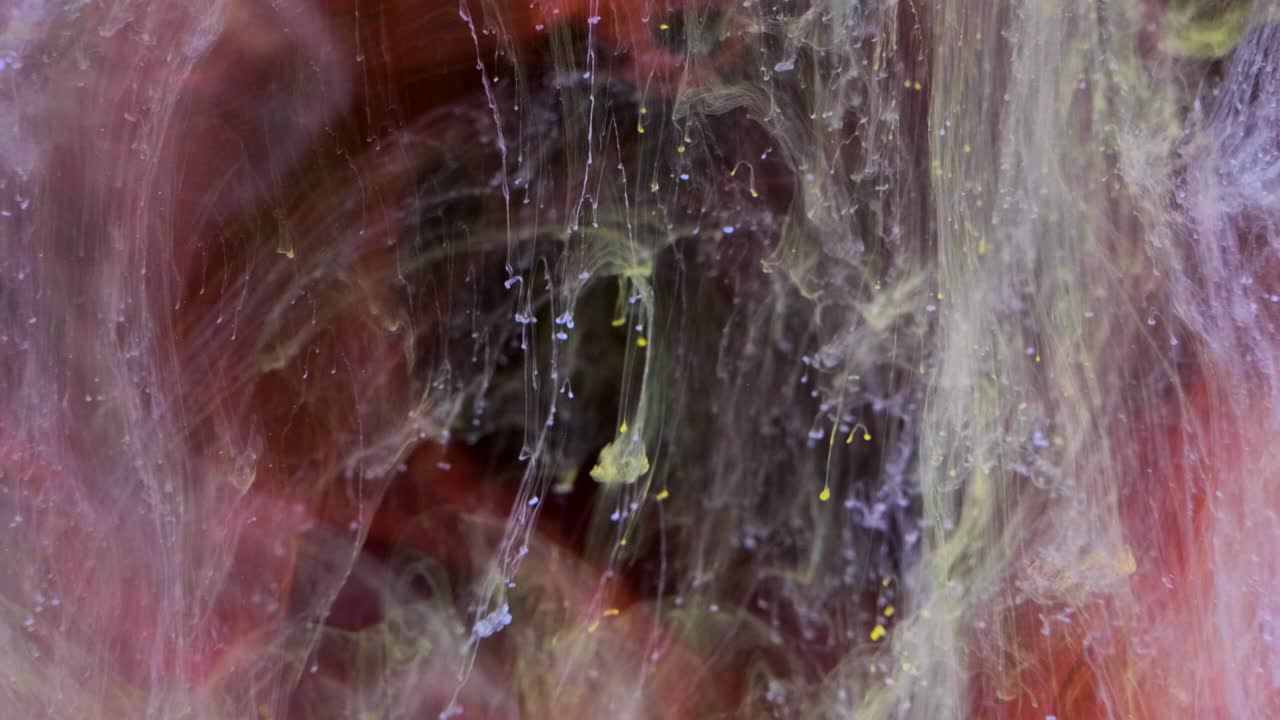 fondo de pintura de tinta colorida en el agua, flujo de tinta bajo el agua