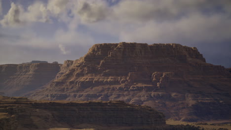 mesmerizing desert landscape with rugged mountains under cloudy sky