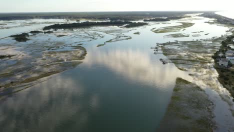 Aerial-view-of-Oak-Island-North-Carolina