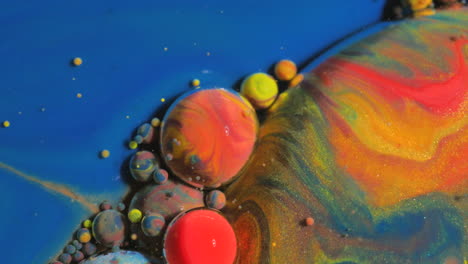 arte líquido abstracto y colorido