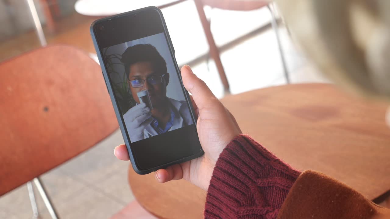 llamada de video con un médico