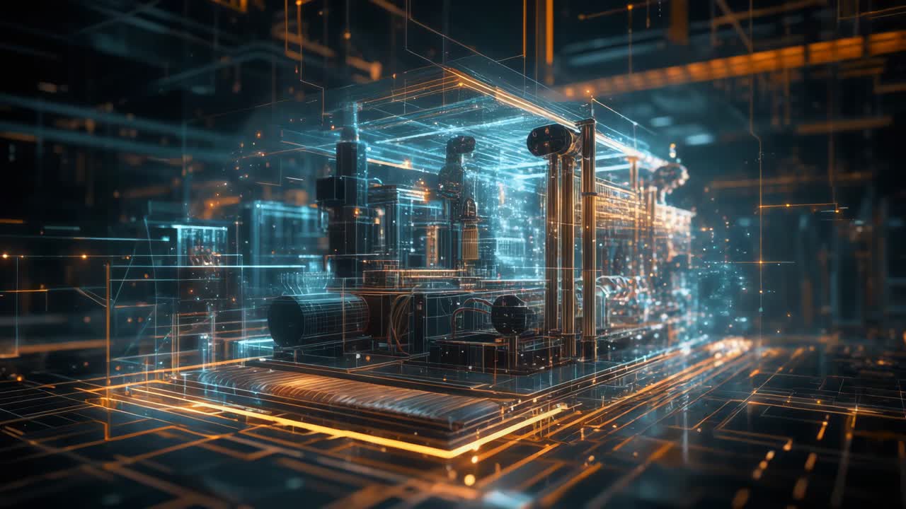 estructura tecnológica futurista