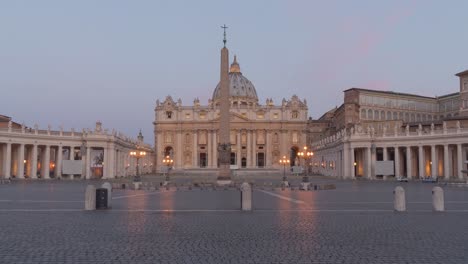 st. peter's square at dawn