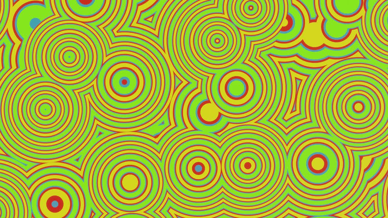 Abstract background colorful circles 3d animation