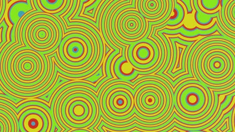 fondo abstracto círculos coloridos animación 3d