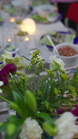 cena al aire libre
