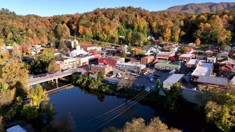 aerial-bryson-city-nc,-north-carolina