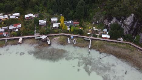 Aerial-view-of-Caleta-Tortel