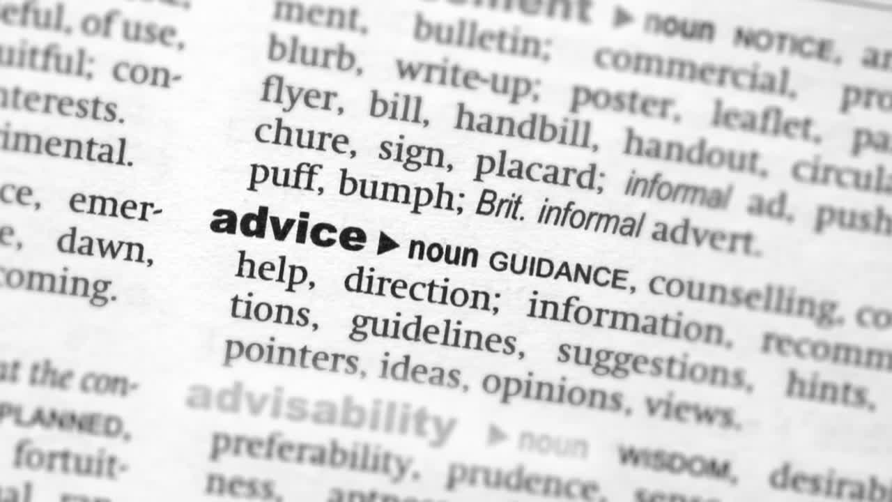 Focus on advice