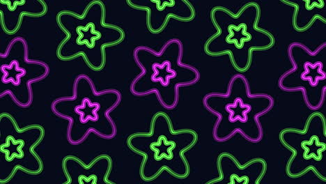 stunning star pattern vibrant colored stars on black background