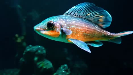 colorful fish in aquarium