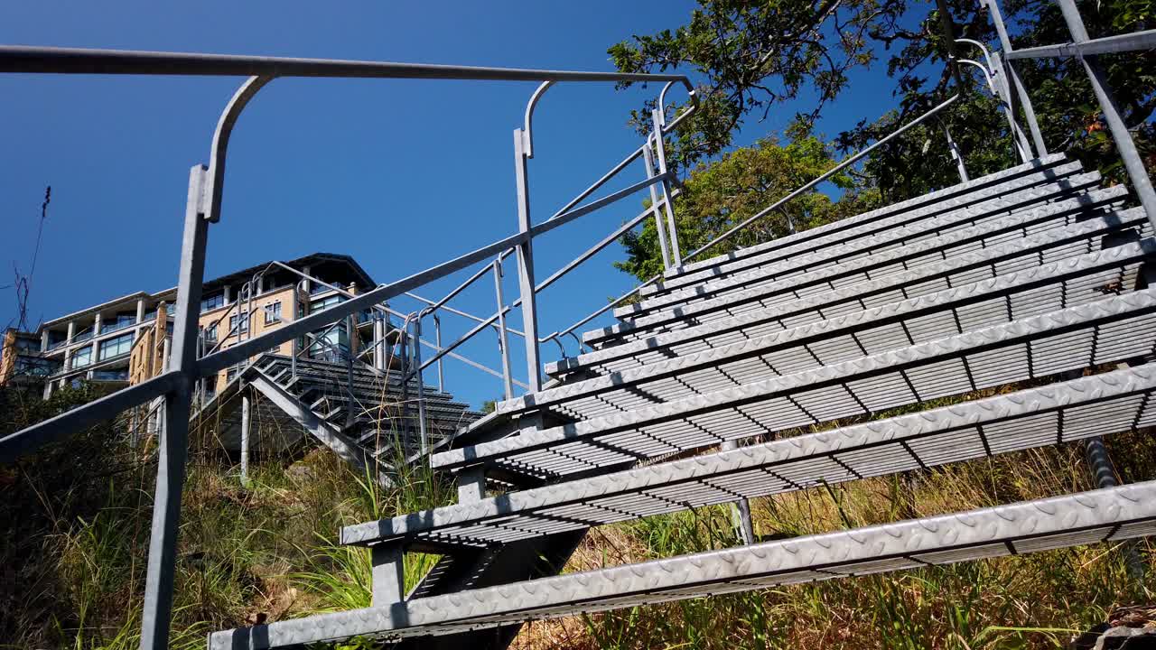 Huge building with amazing stairs in Victoria BC