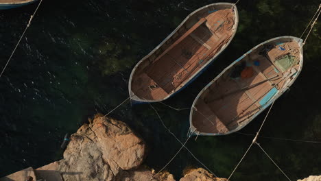 fishing boats at a dock