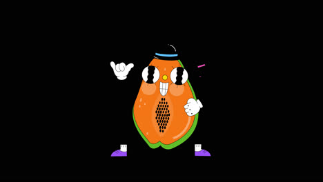 cute cartoon papaya