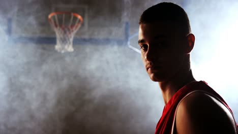 Retrato-Del-Jugador-De-Baloncesto