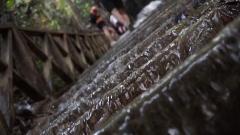 Stairs of water in Asia.