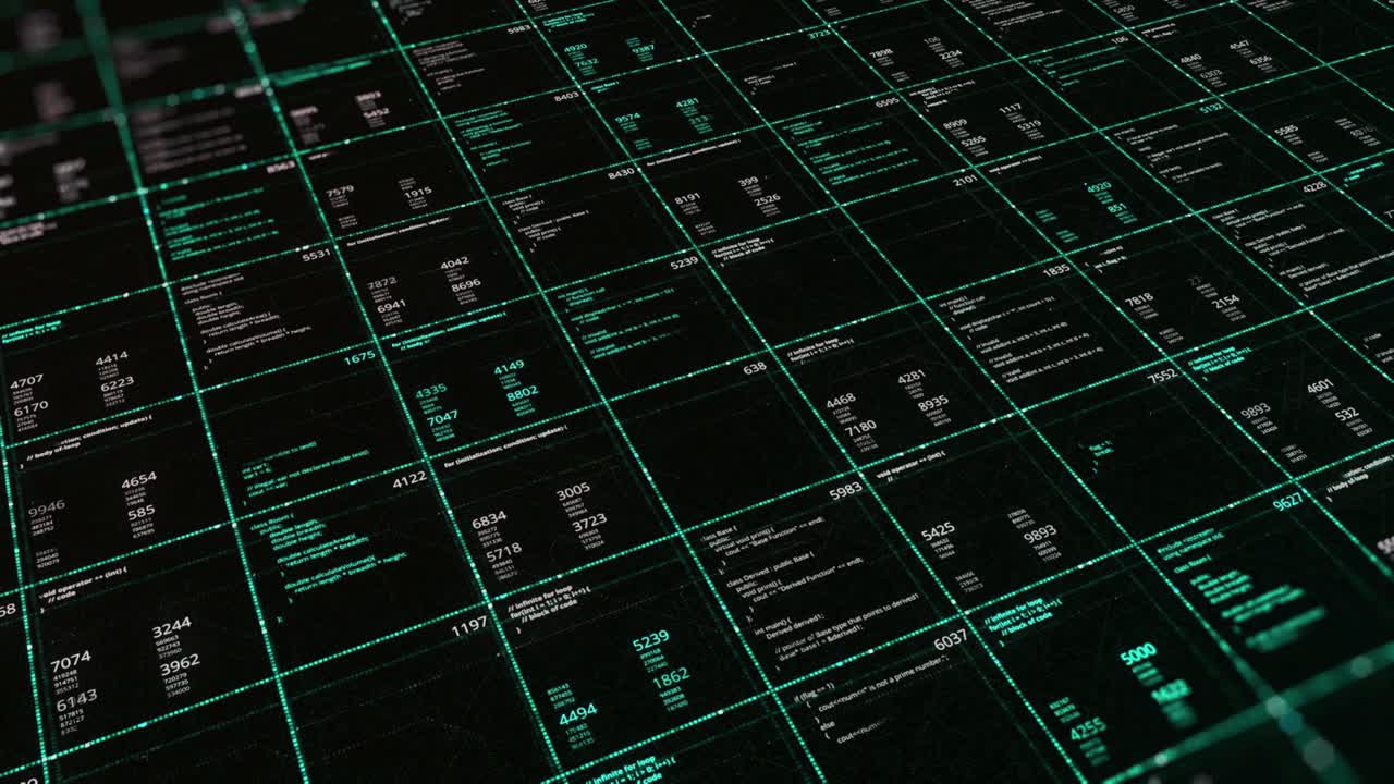 abstraktes digitales codegitter