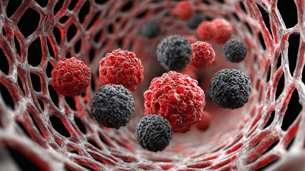 A Detailed View of Cellular Interaction Inside a Nerve, Showcasing the Complex Relationships Among Cells in a Microenvironment