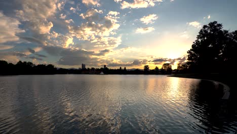 denver skyline as seen from denver city park