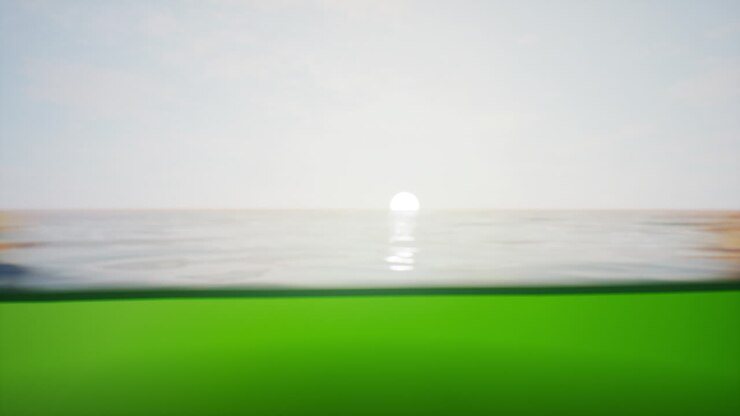 Stunning Underwater Sunset Ocean View