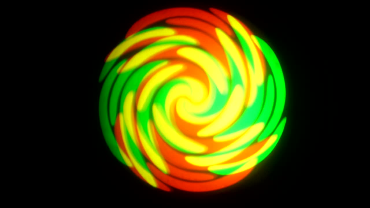 colorido túnel de vuelo a través del bucle