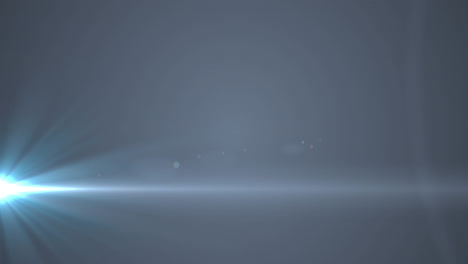 animation of flashing blue beam of light on grey background