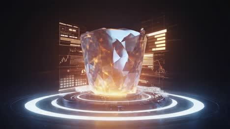 futuristic technology hologram