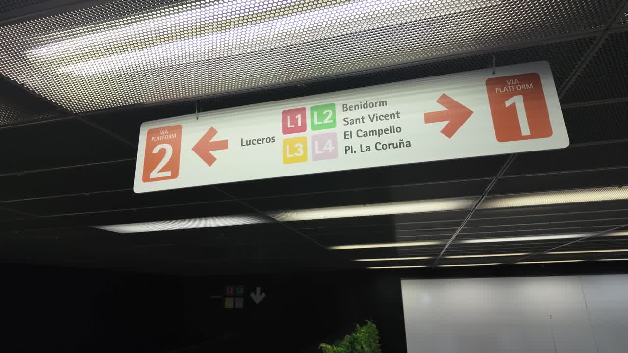 Alicante metro station Luceros Spain popular public transport route to Benidorm