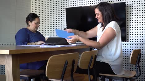mujeres de negocios de nueva zelanda sentadas en una reunión