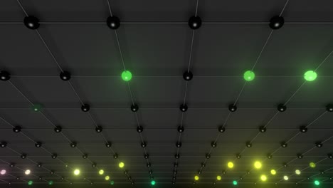 abstract network design with glowing lights